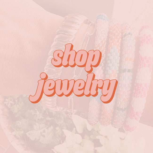 Shop our fun jewelry at PPTX. Earrings, bracelets, necklaces, and more.