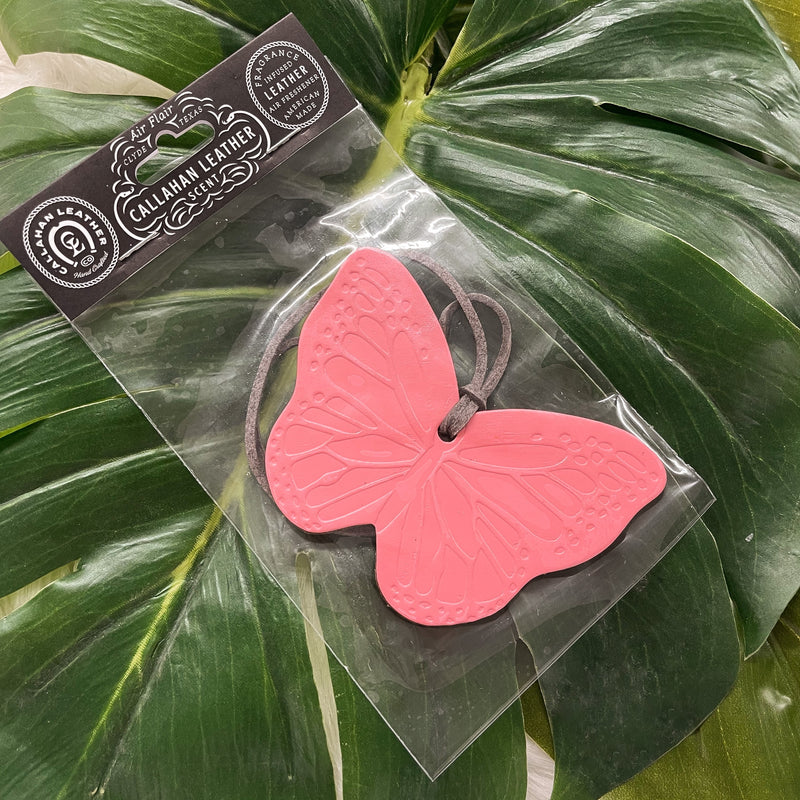 Butterfly Leather Freshie – Prickly Pear TX