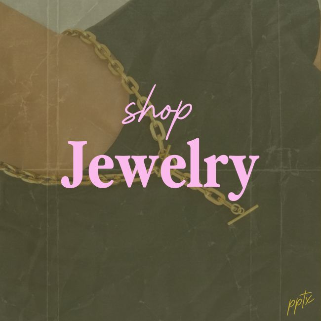 Shop our fun jewelry at PPTX. Earrings, bracelets, necklaces, and more.