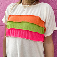 Easy on Me Dolman Top- Cream