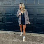 Keeping it Casual Short Romper - ASH BLACK