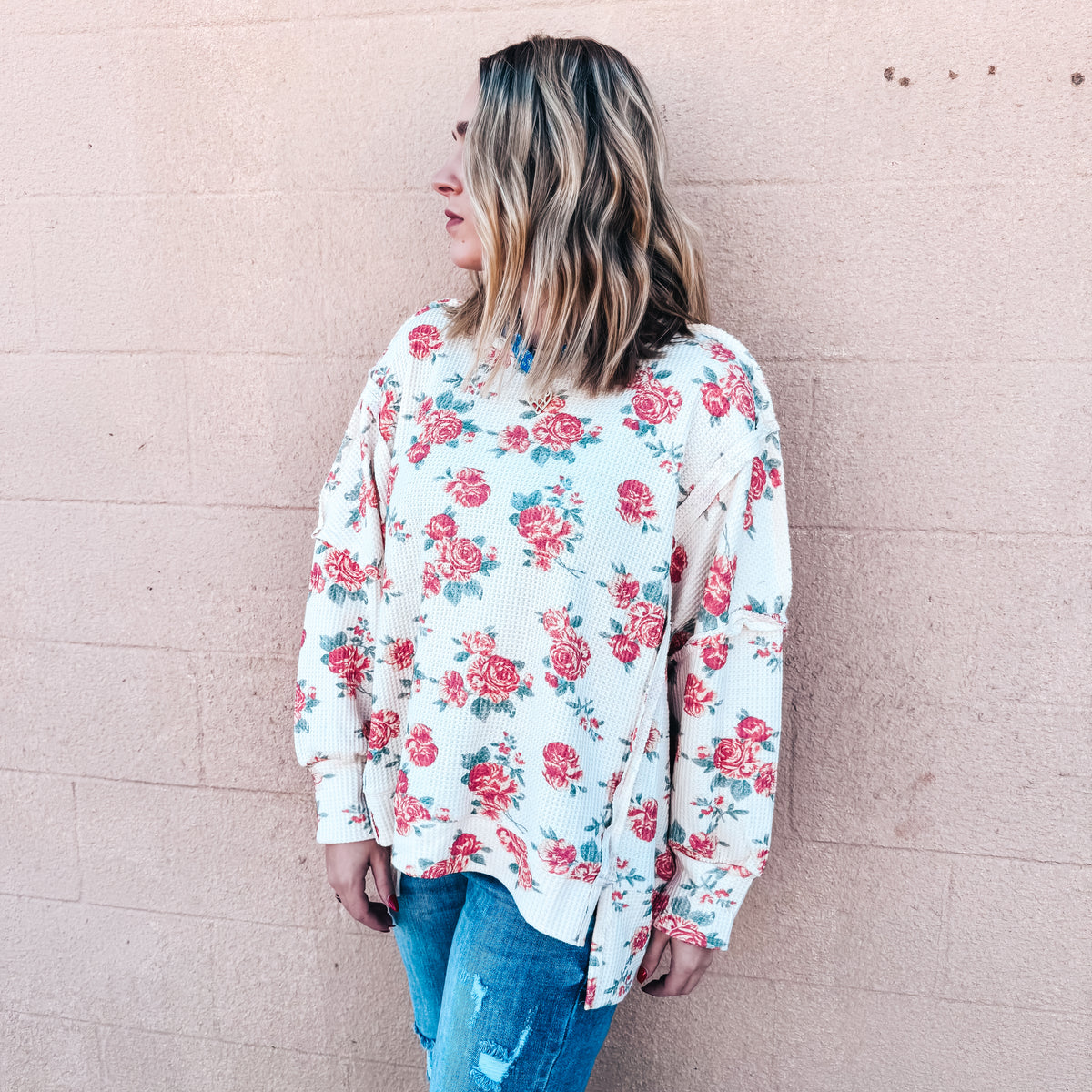 Noah Floral Thermal Top