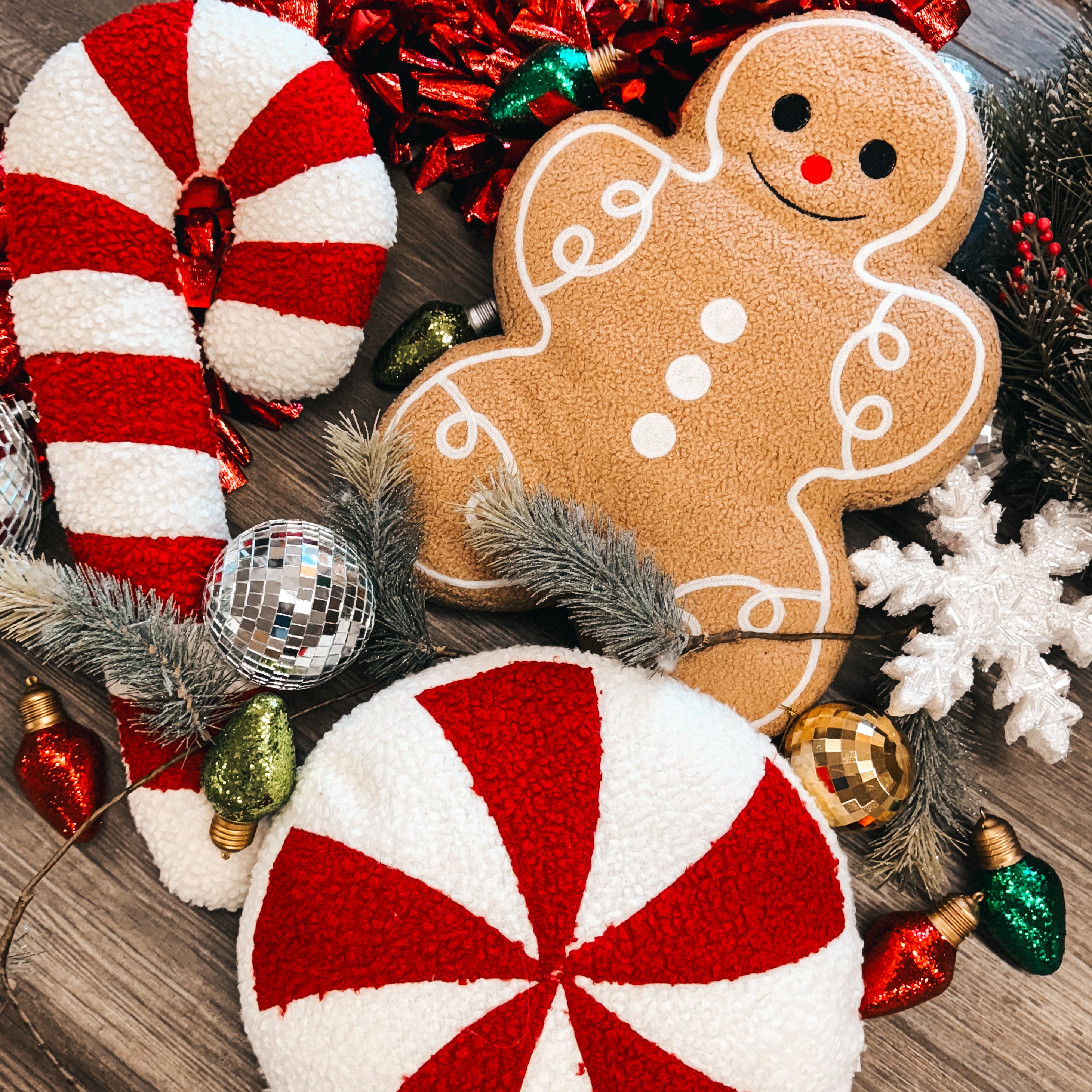 Candy cane pillow online