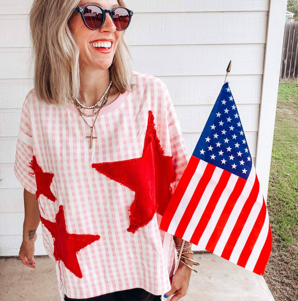 Star Spangled Summer Top - PINK