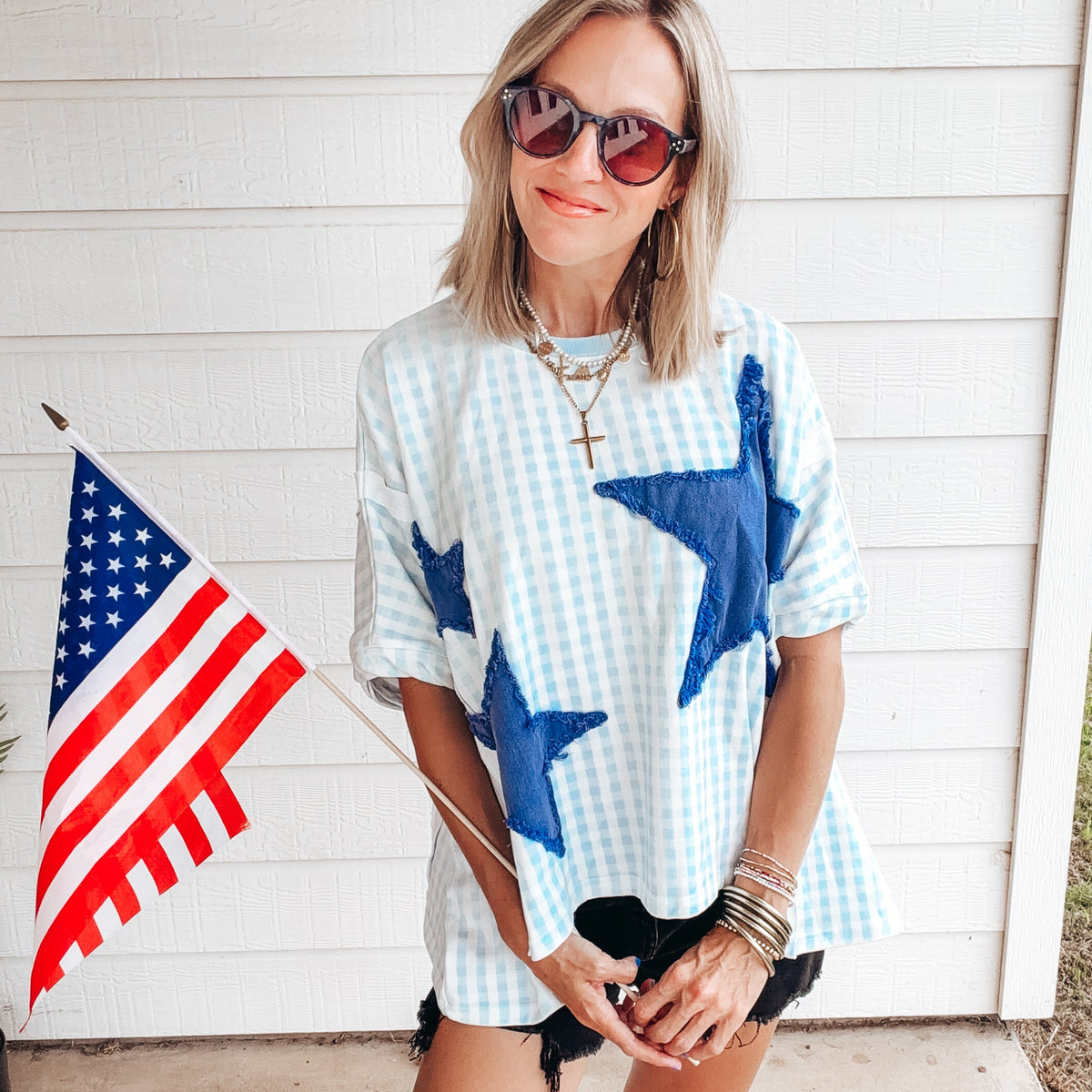 Star Spangled Summer Top - BLUE