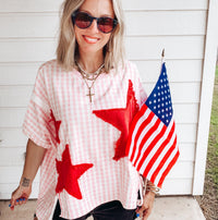Star Spangled Summer Top - PINK