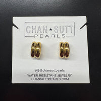 Double Gold Hoops