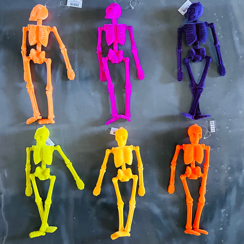 Colorful Flocked Skeleton