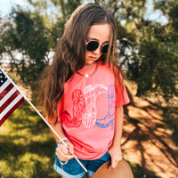 Youth Red White Boots