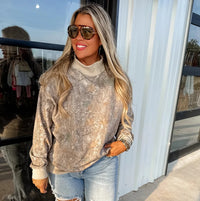 Miller Mock-neck Pullover- CAMO