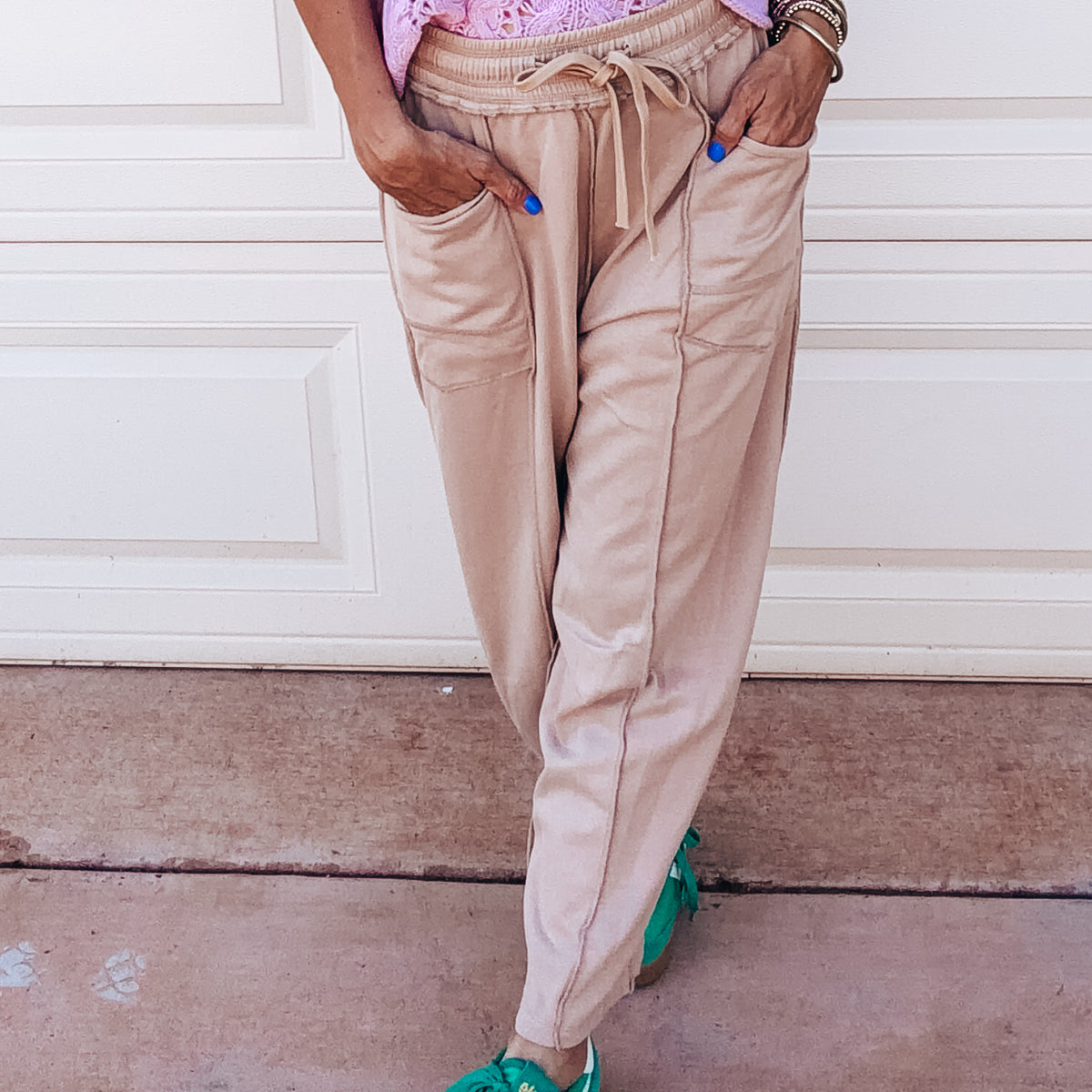 Braxton Barrel Louge Pants - OATMEAL