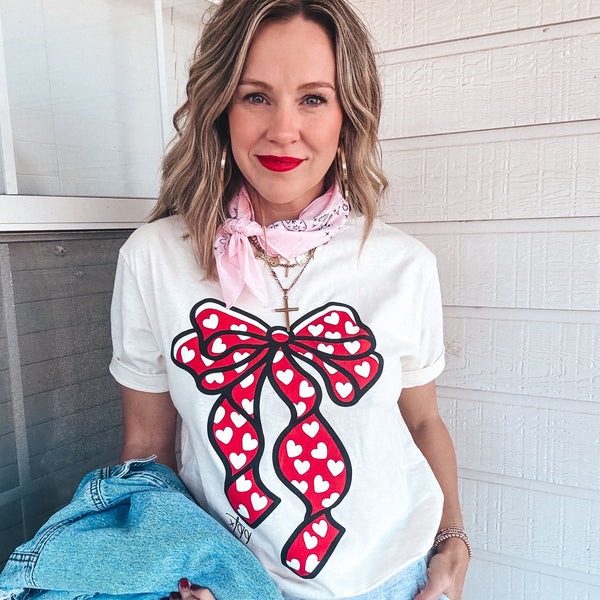 Big Heart Bow Tee