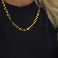 Thin Chain Gold Necklace