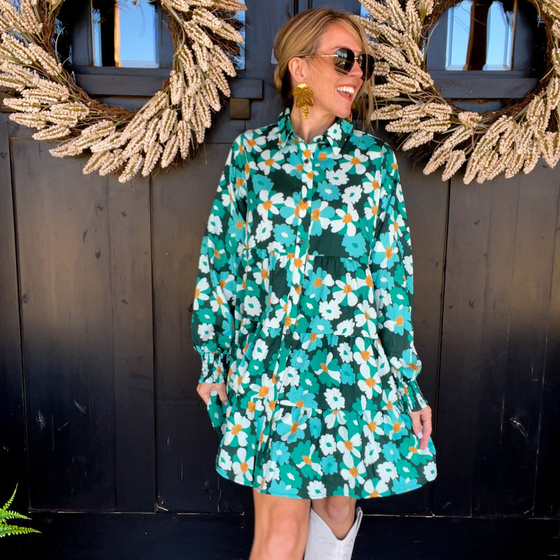 Lucy Long Sleeve Floral Dress
