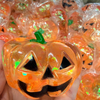 Pumpkin Glitter Squishies
