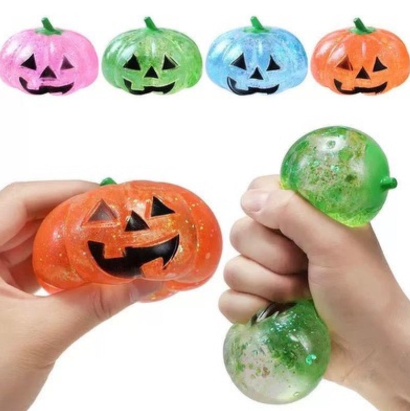 Pumpkin Glitter Squishies