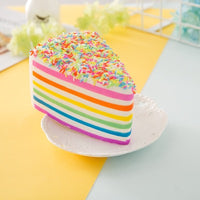 Squishy Rainbow Cake Toy