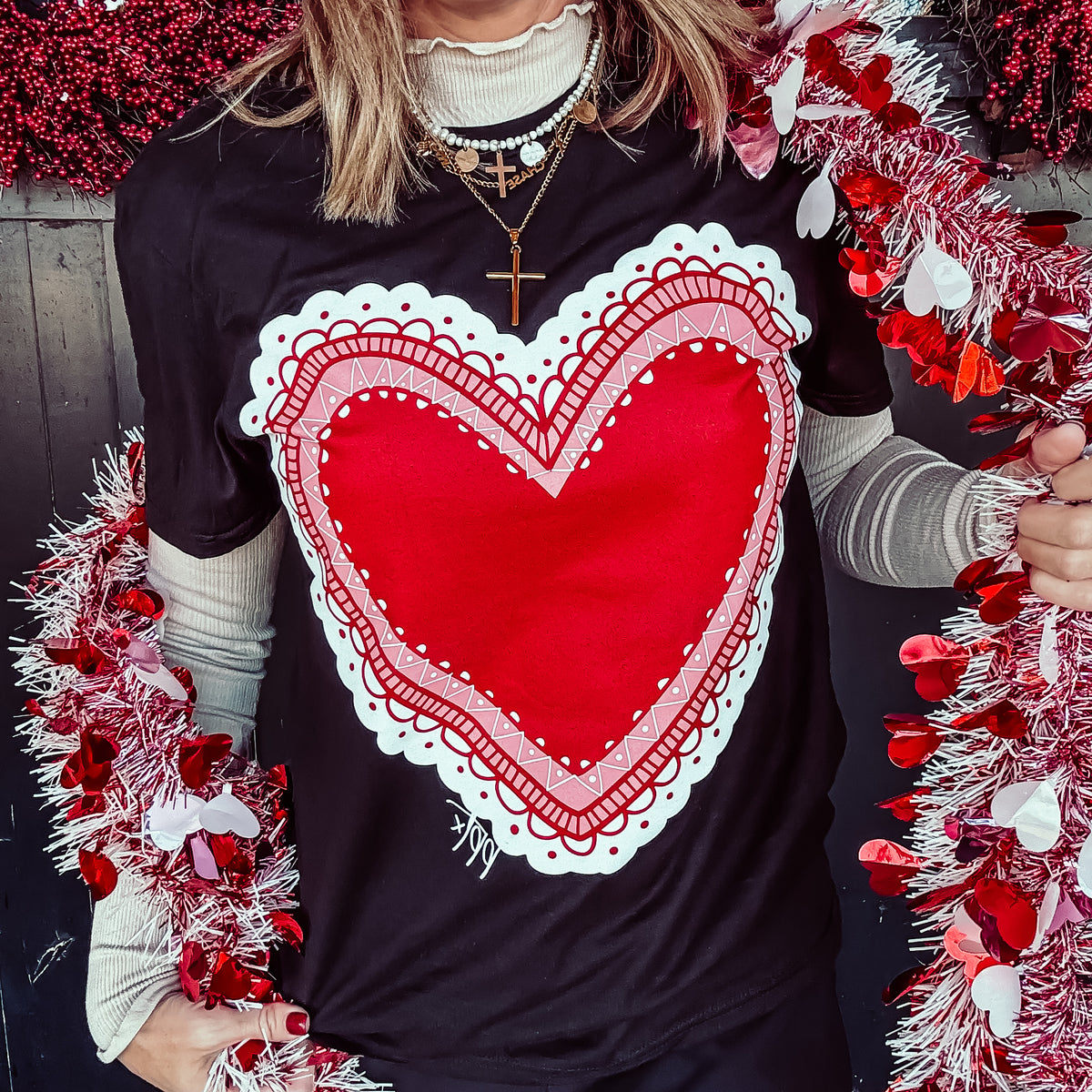 Big Lace Heart Tee