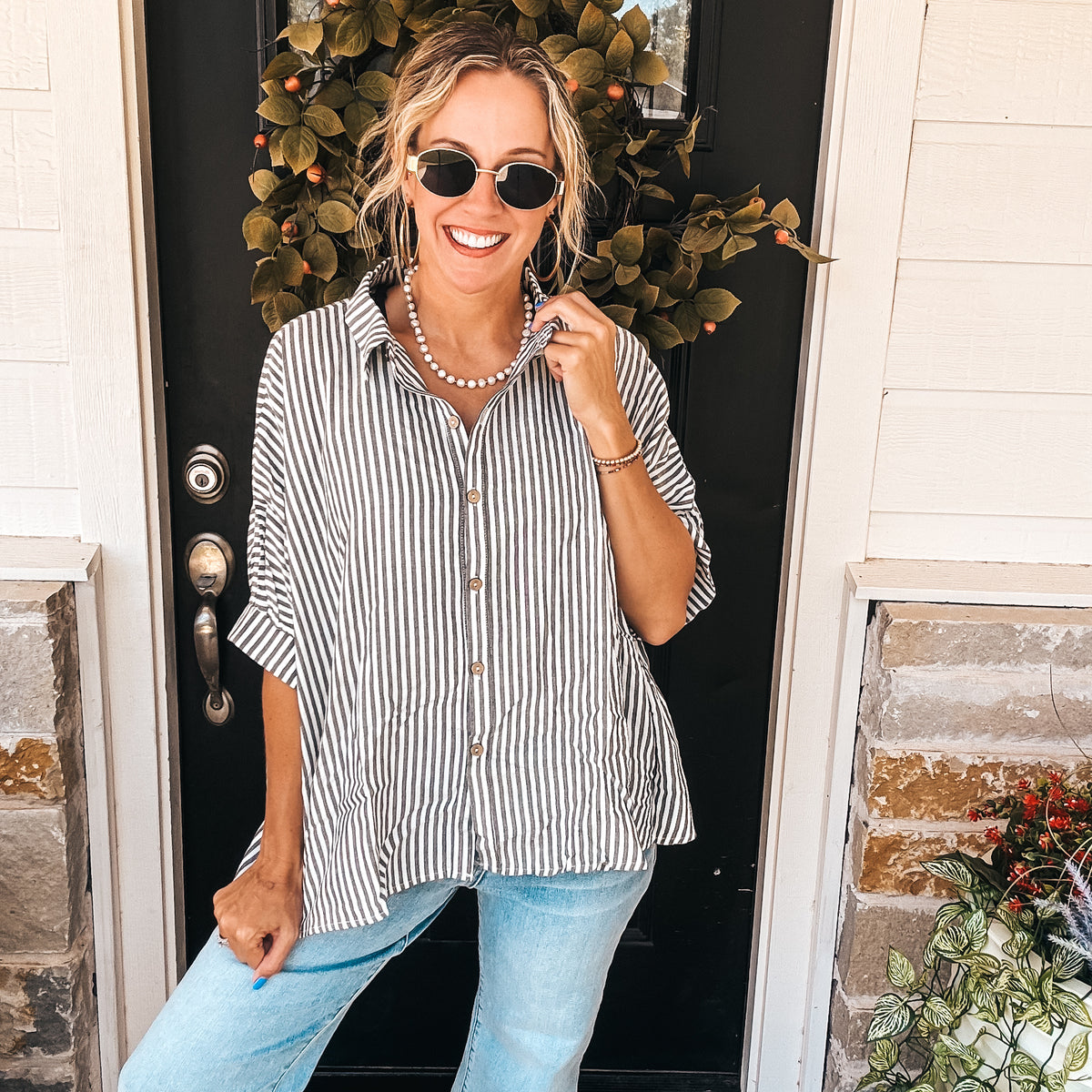 Mia Button-Down