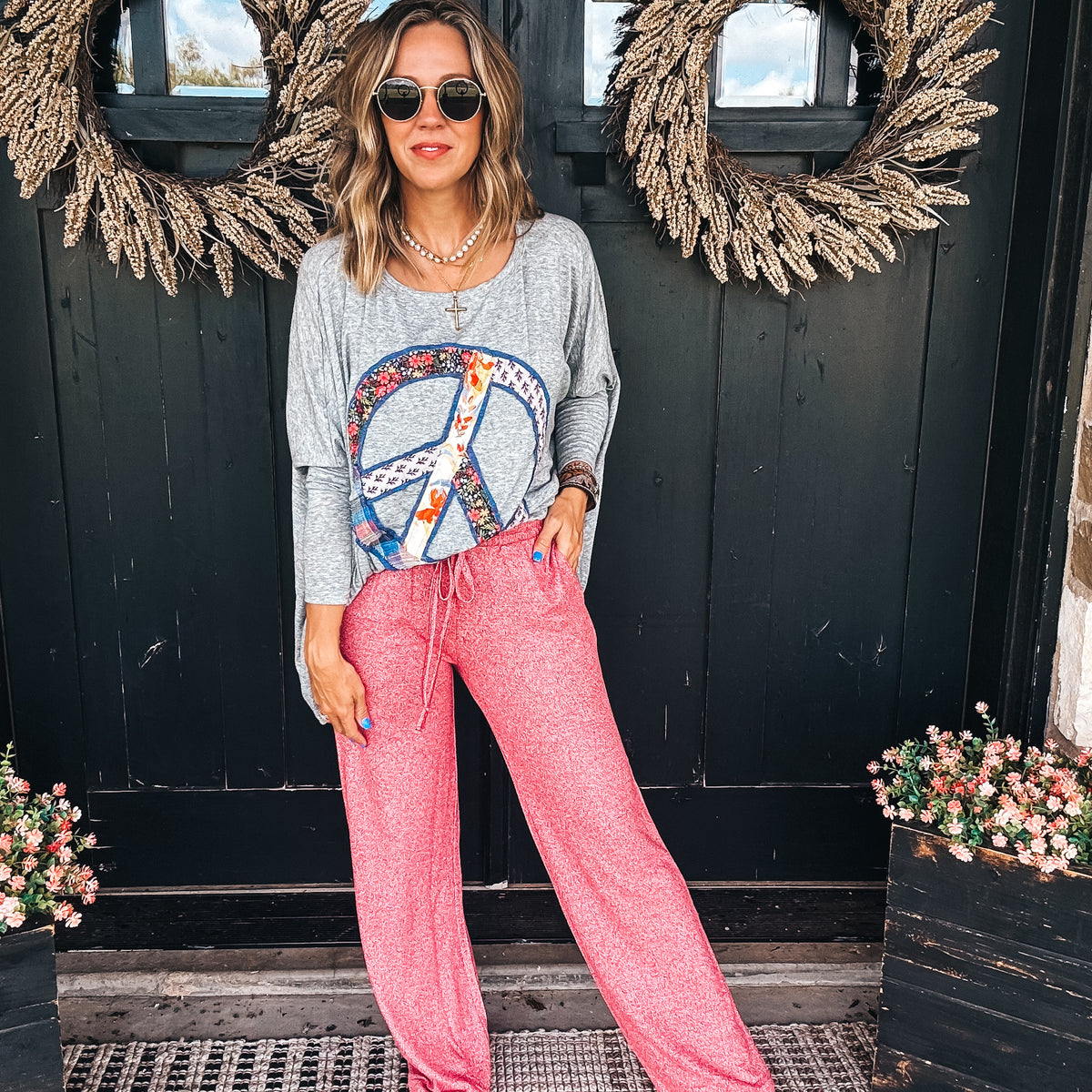 Leanne Lounge Pants - RED