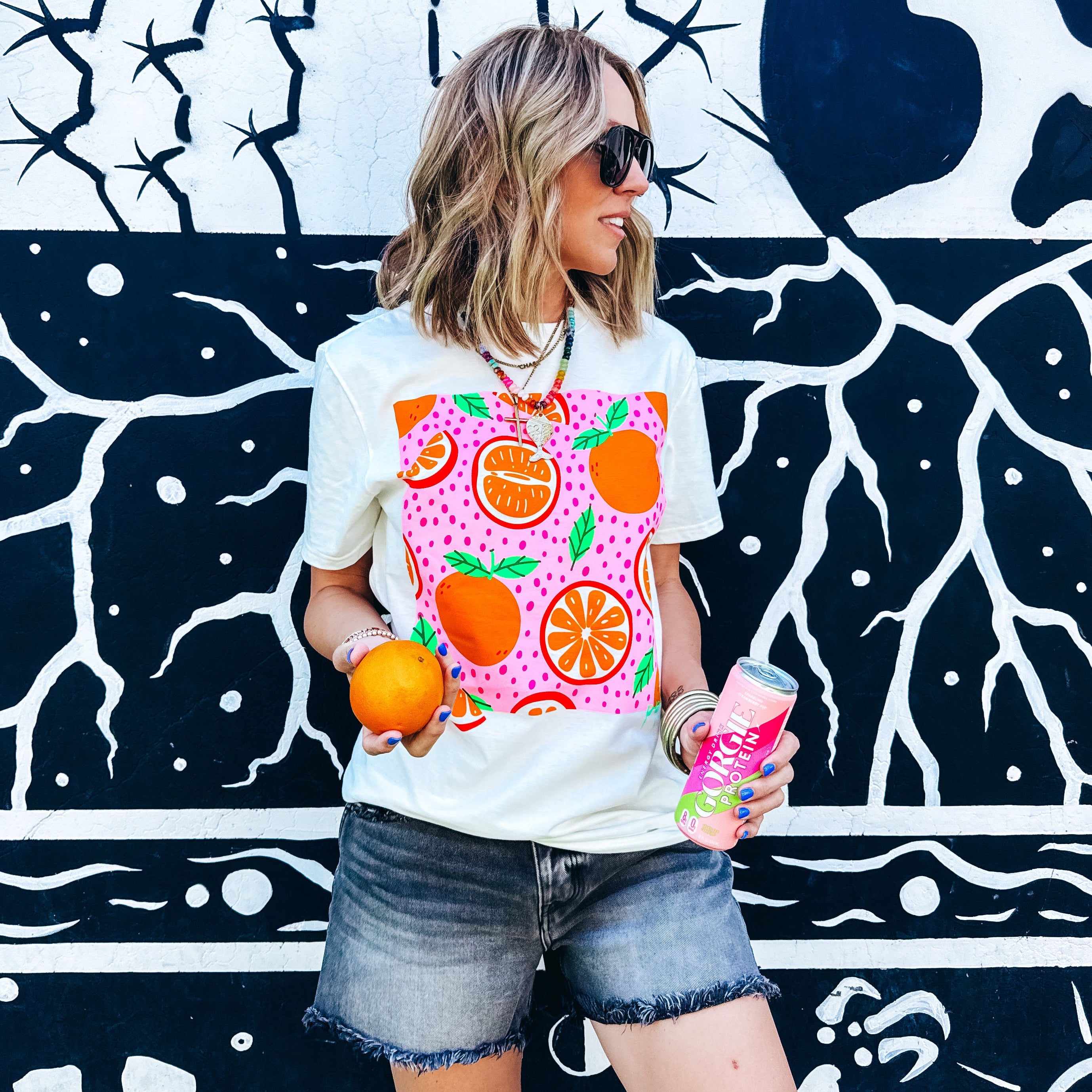 Orange Paradise Tee – Prickly Pear TX