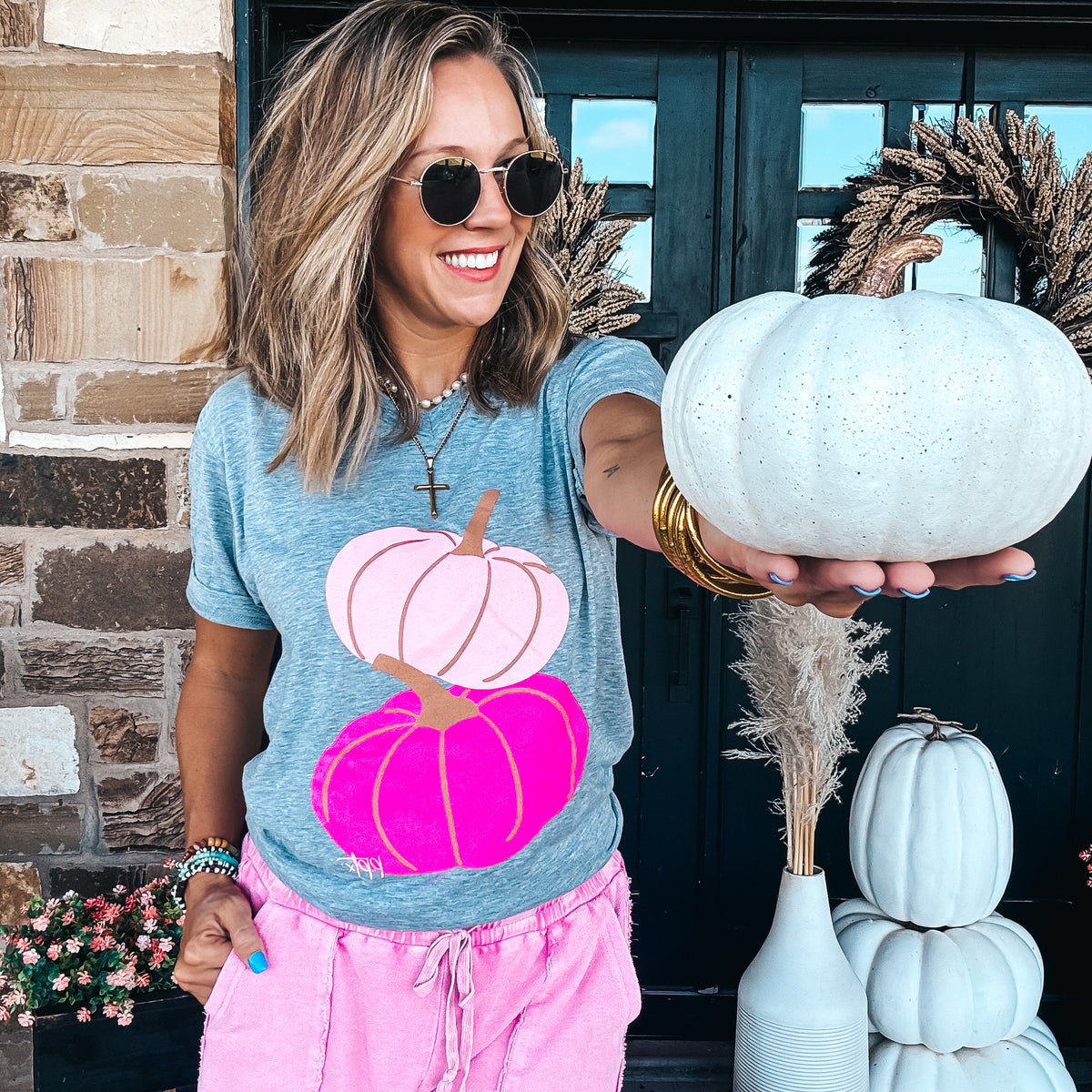 Pink Pumpkins Tee