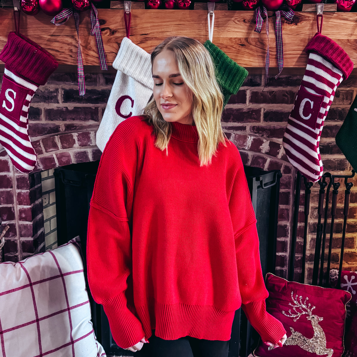 Holiday Hues Sweater - RUBY