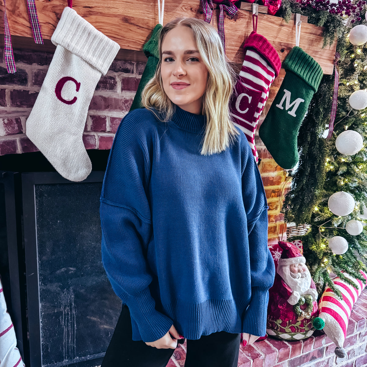 Holiday Hues Sweater - NAVY