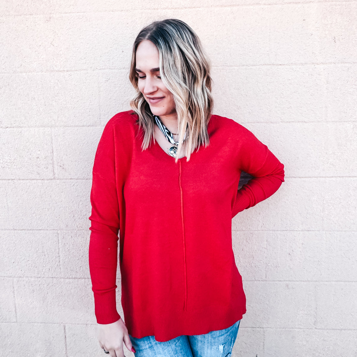Comfort in Color Tunic - RED