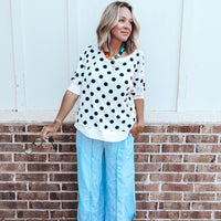 Polka Dotted Thermal Top