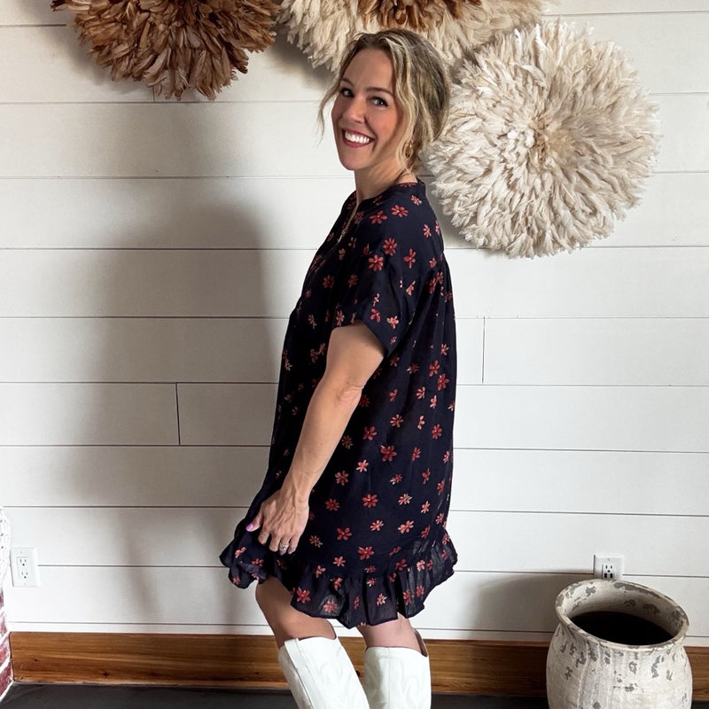 Faith Floral Babydoll Dress