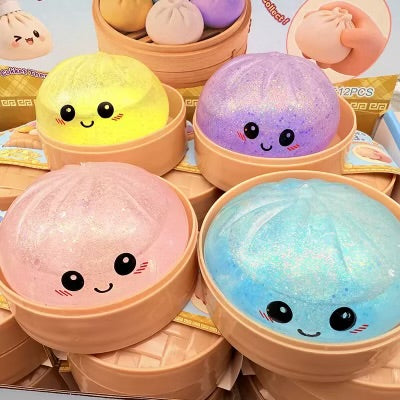 Squishy Glitter Dumpling Toy