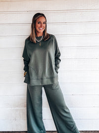Sterling Scuba Sweat Top - FOREST