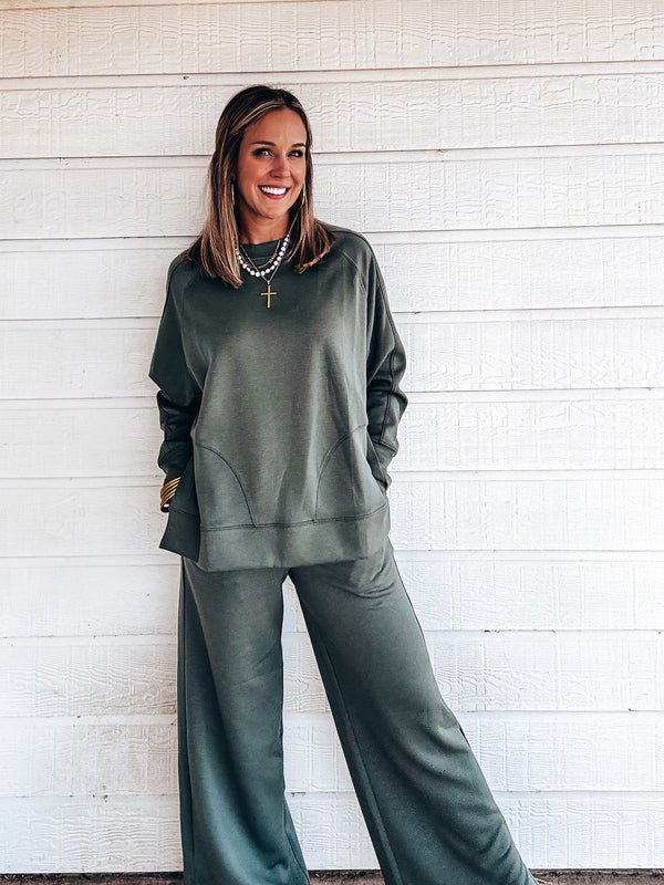 Sterling Scuba Sweat Top - FOREST