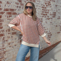 Field of Florals Top - RED