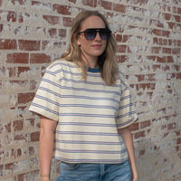 Dawson Daily Top - IVORY/BLUE