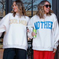 Mother + Cool Mom Reversible Mock Neck Sweater