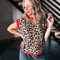 Loud in Leopard Sweater Vest