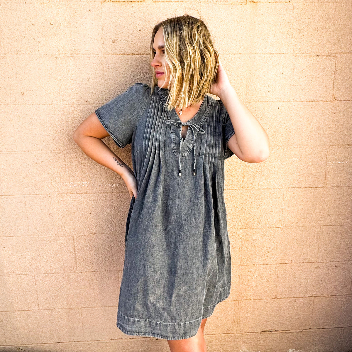 Penelope Pleated Dress