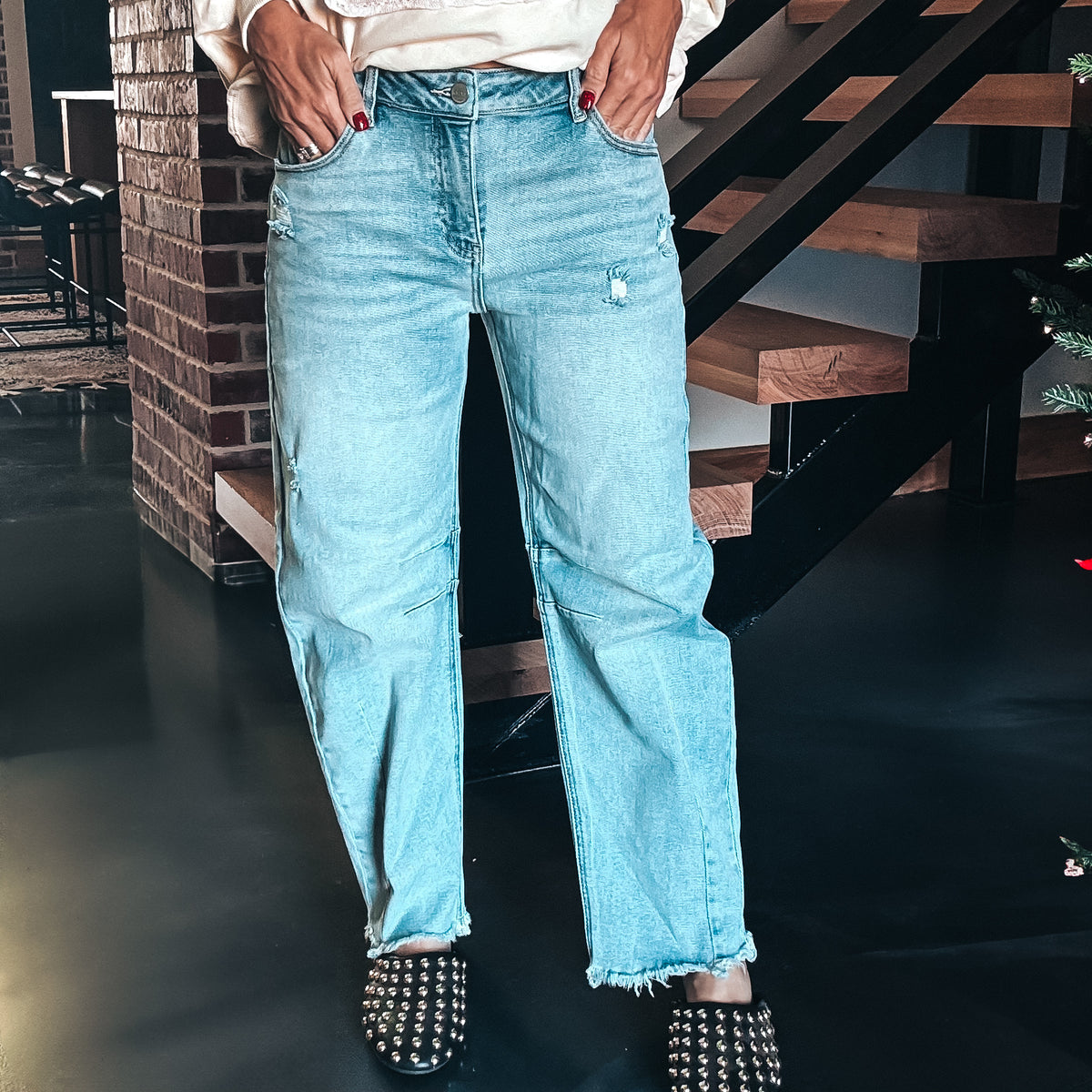 Brandi Cropped Barrel Jeans