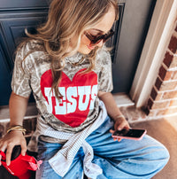 Camo Jesus Heart Tee