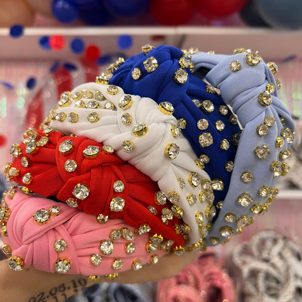 Patriotic Bejeweled Headbands