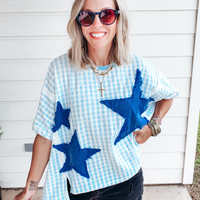 Star Spangled Summer Top - BLUE