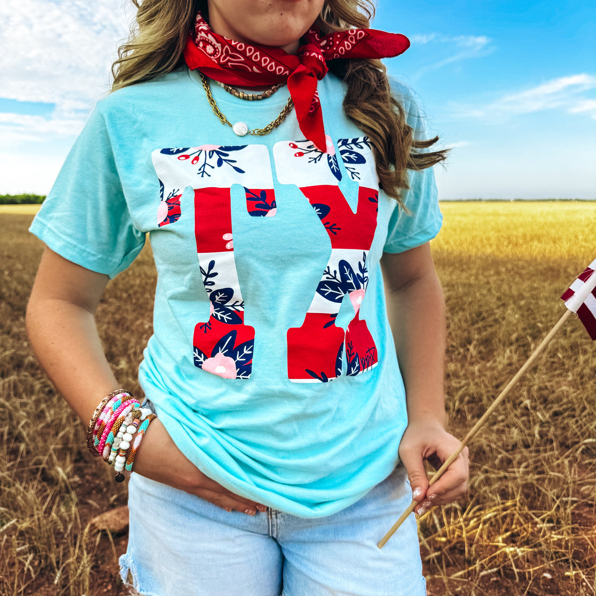 TX Patriotic Floral