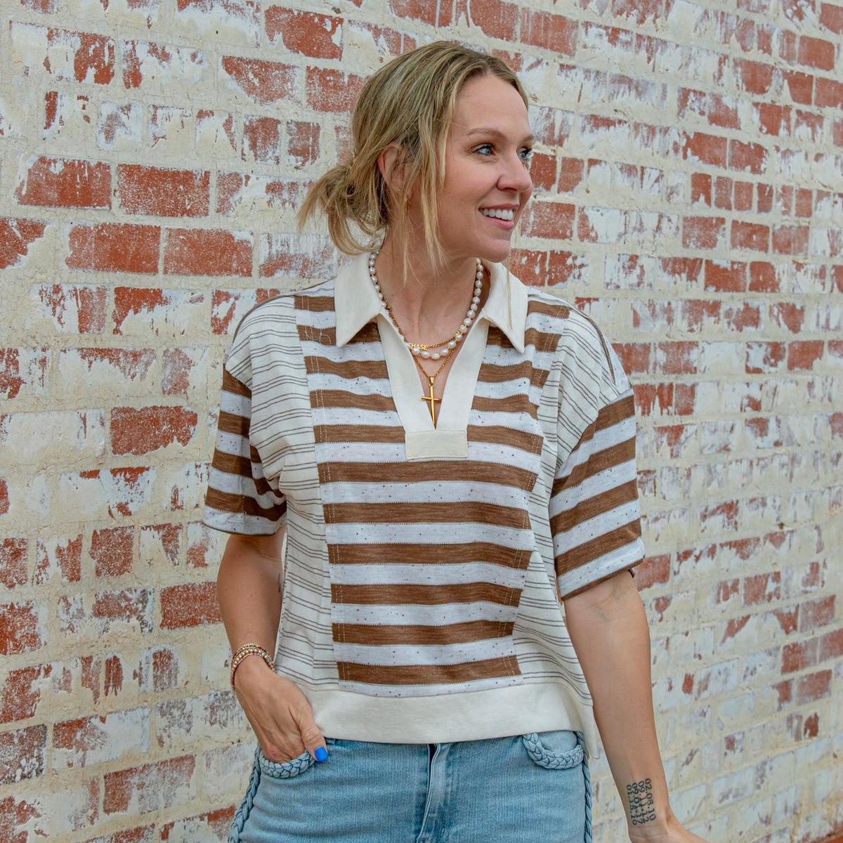 Poppy Polo Top
