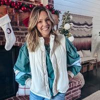 Penelope Puffer Vest - CREAM