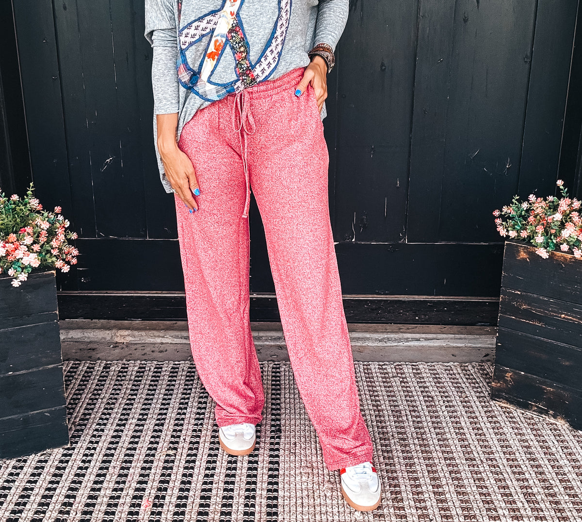 Leanne Lounge Pants - RED
