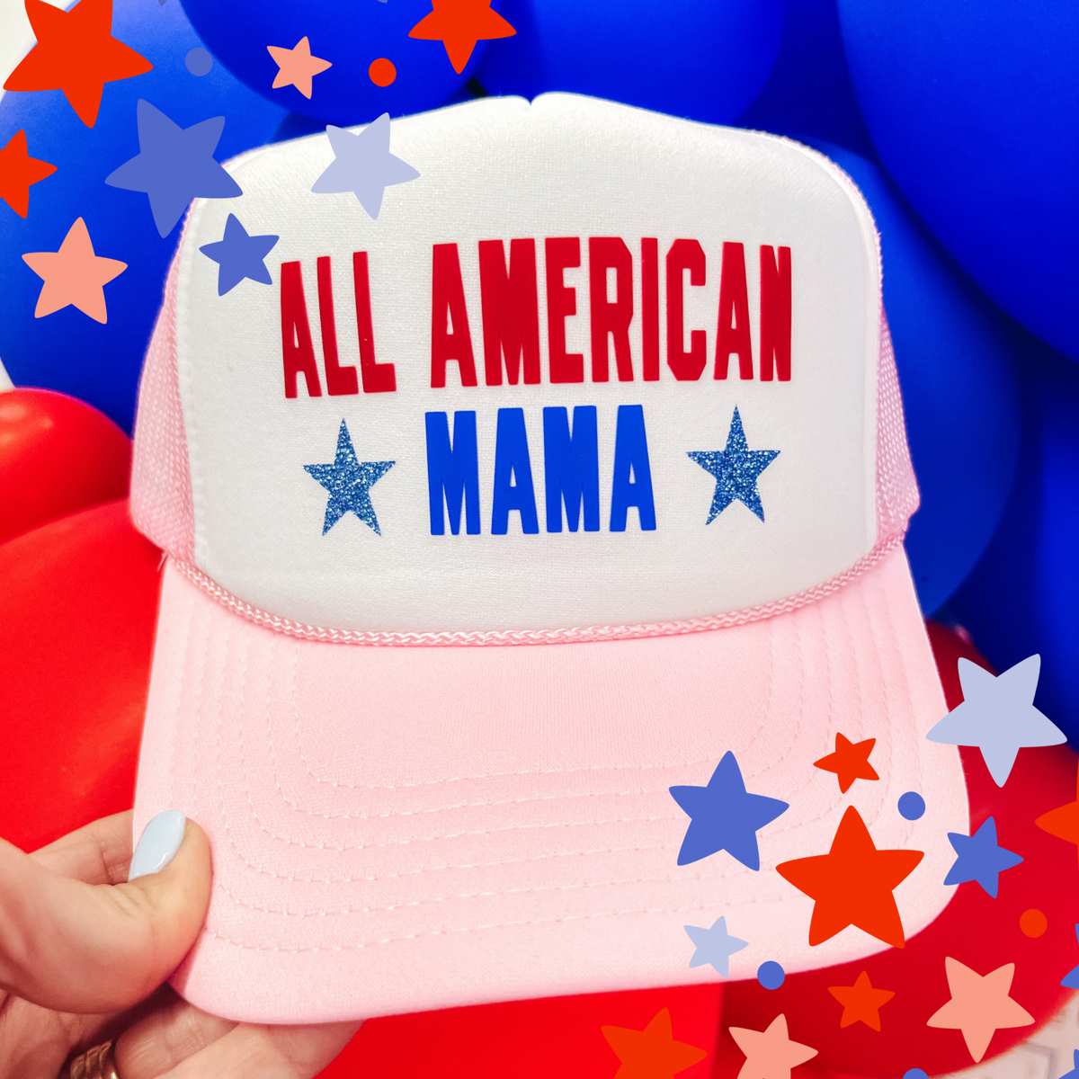 All American Mama Trucker Hat