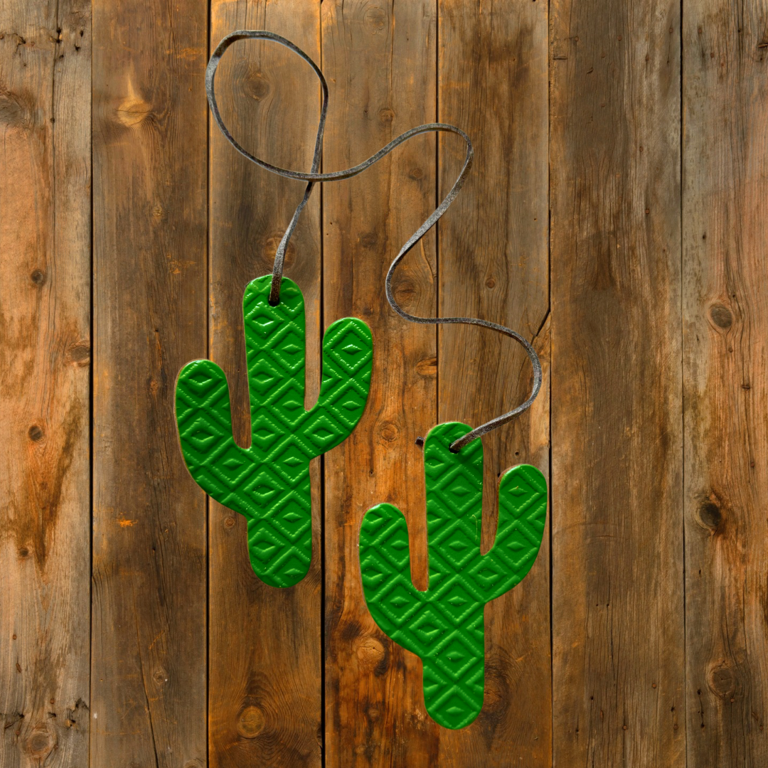 Double Cactus Leather Freshie