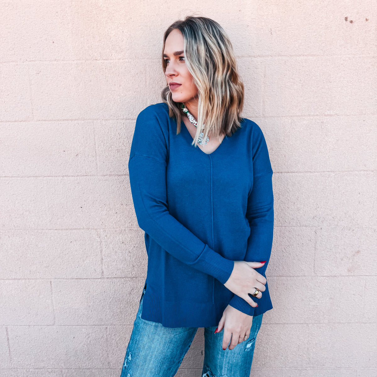 Comfort in Color Tunic - BLUE